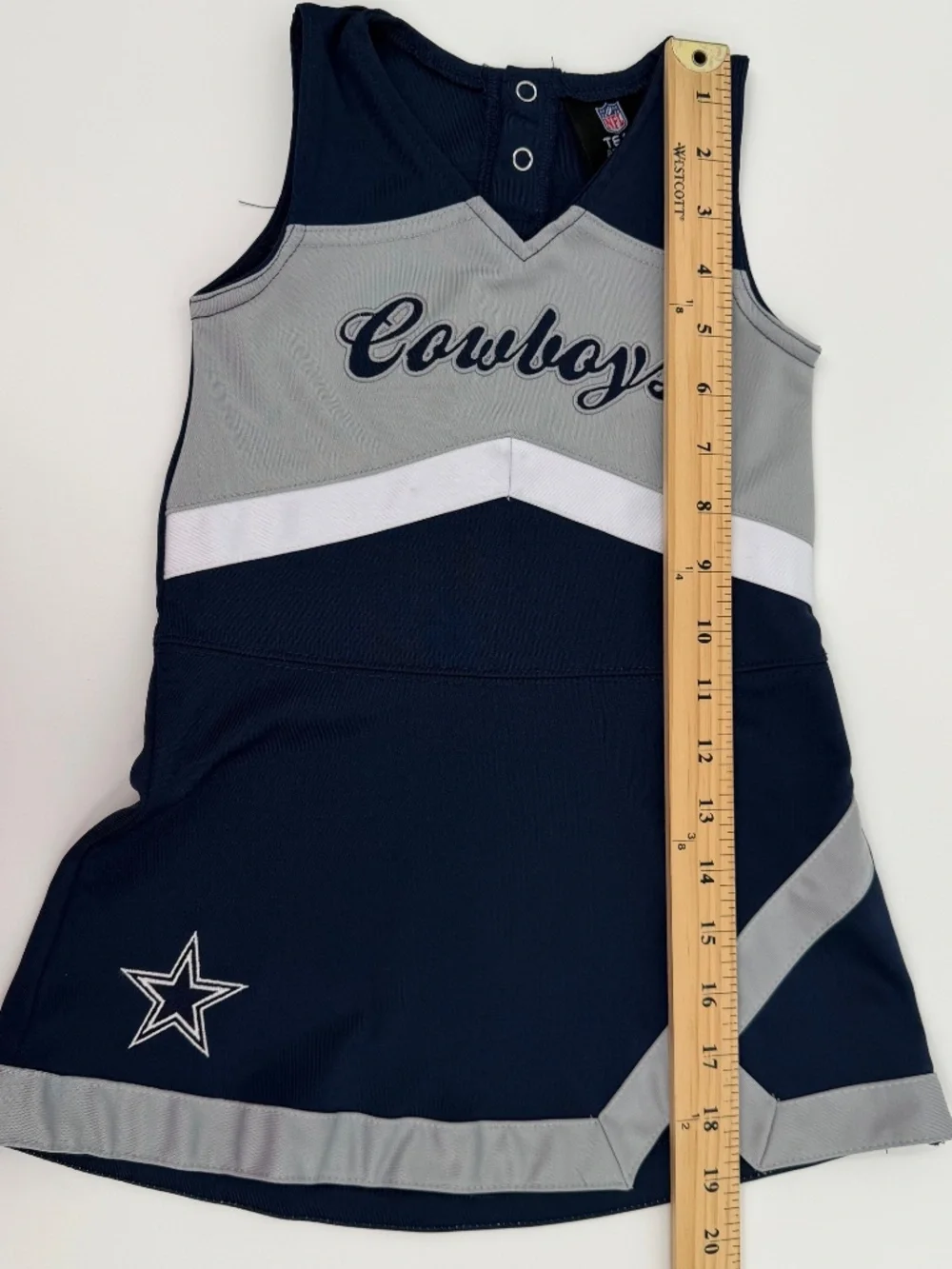 Dallas Cowboys Youth Toddler Size 3T Cheerleader Dress NFL Team Apparel